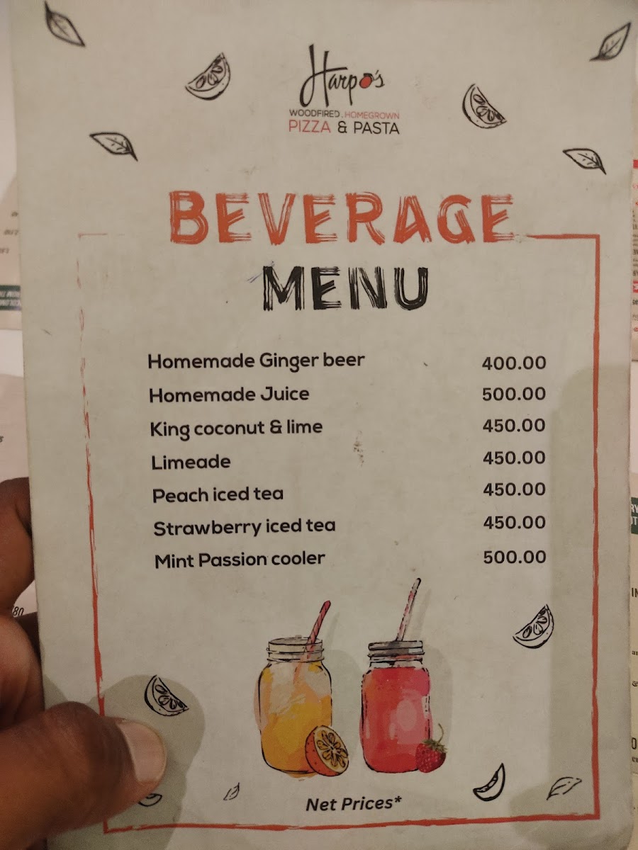 Menu Harpos Pizza And Pasta Nugegoda-7