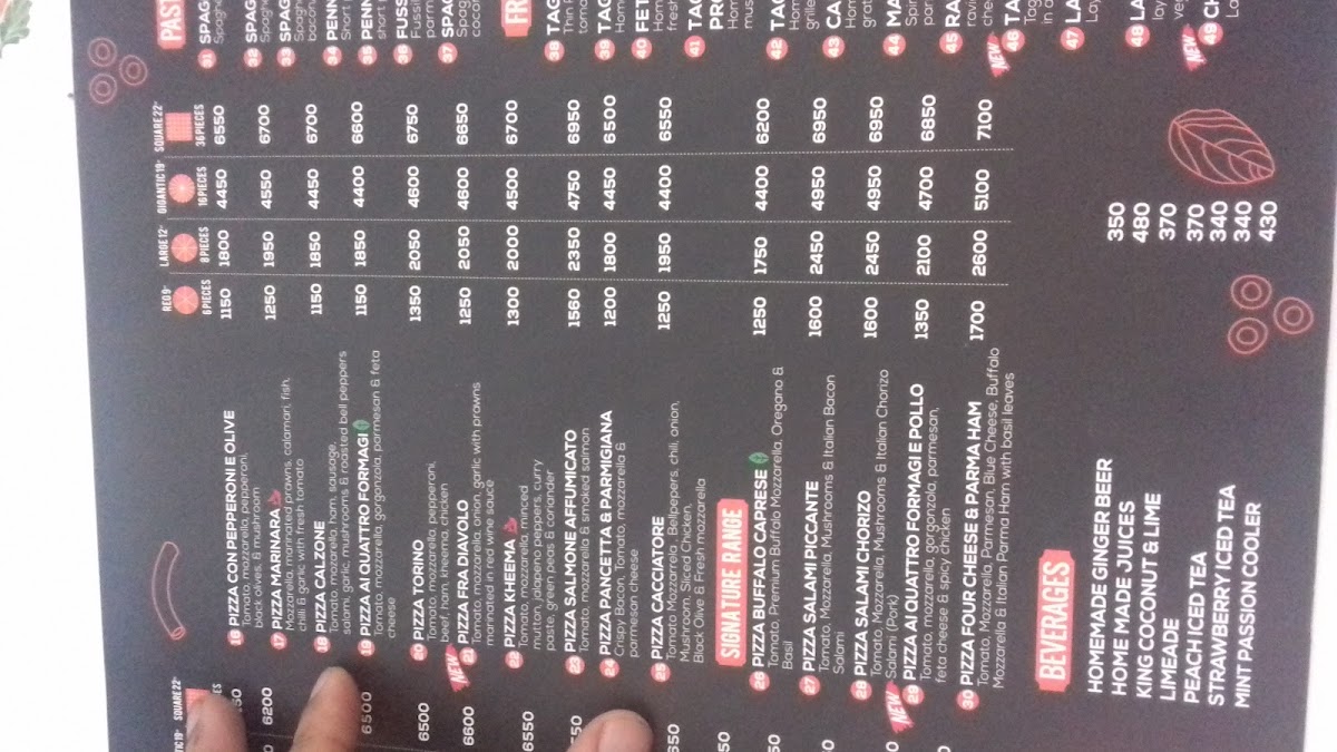 Menu Harpos Pizza And Pasta Nugegoda-9