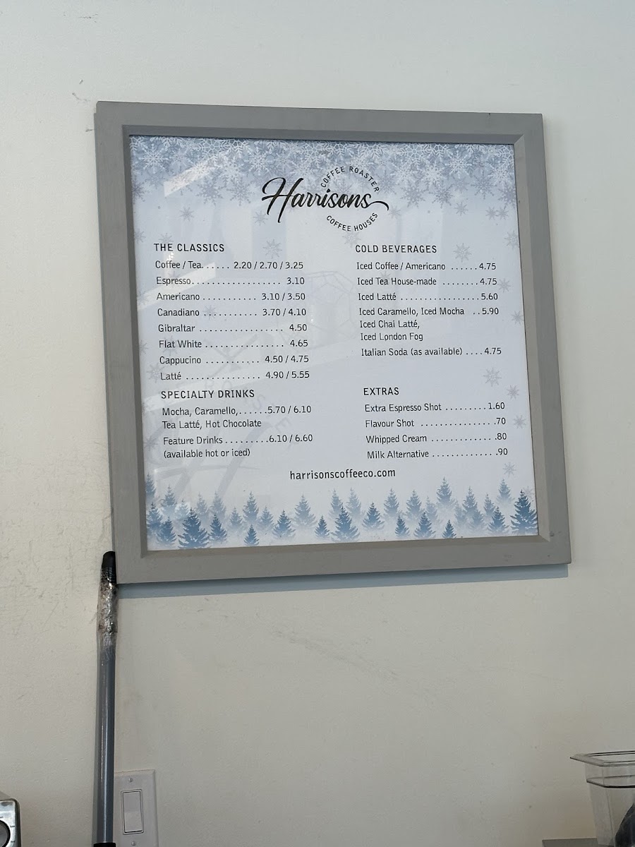 Menu Harrisons Coffee Co-2
