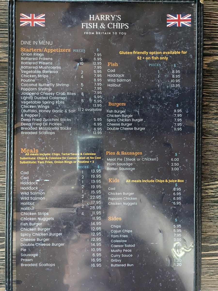 Menu Harry's Fish & Chips-3