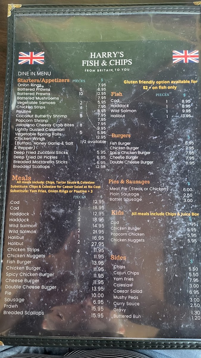 Menu Harry's Fish & Chips-5