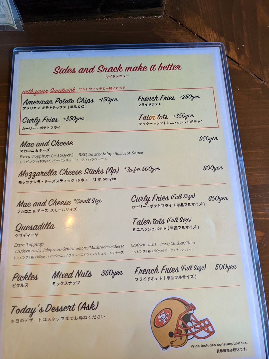 Menu Harry's Sandwich Company-6