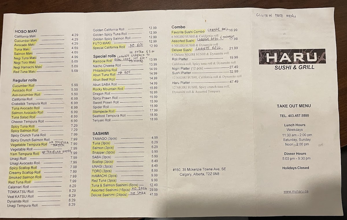 Menu Haru Sushi & Grill-2