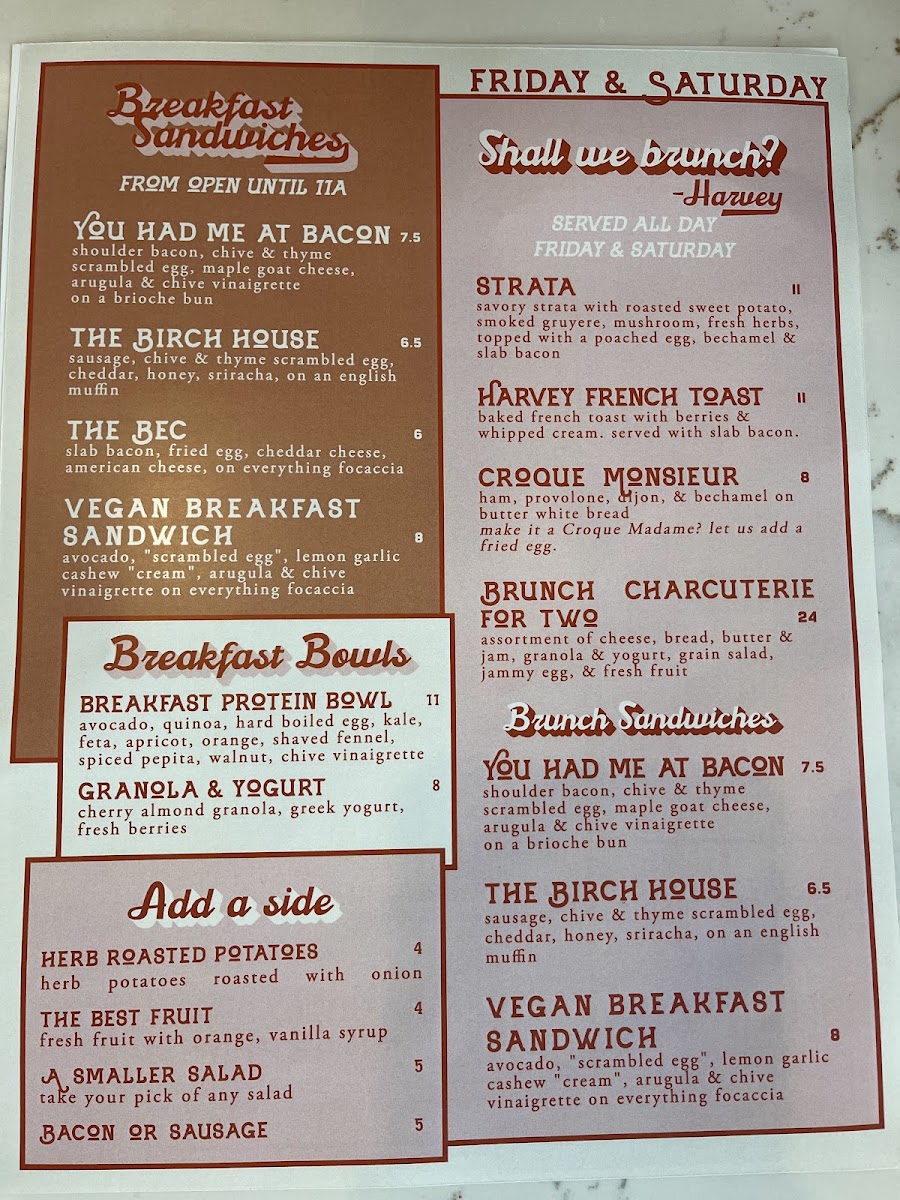 Menu Harvey Bakery & Kitchen-6