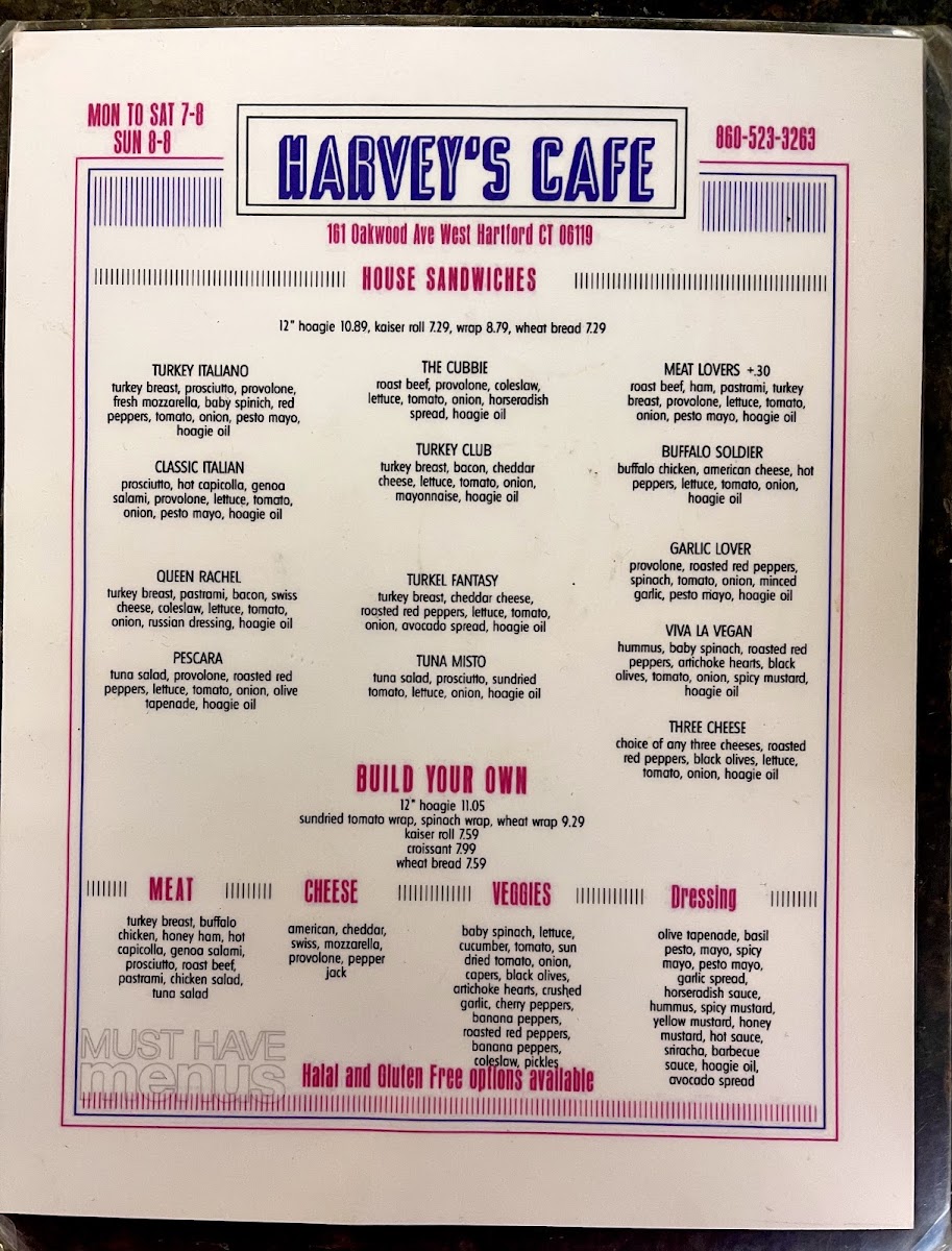 Menu Harvey's Cafe & Market-3