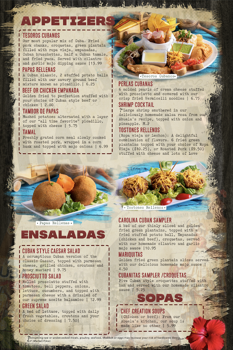 Menu Havana Carolina Restaurant & Bar-8