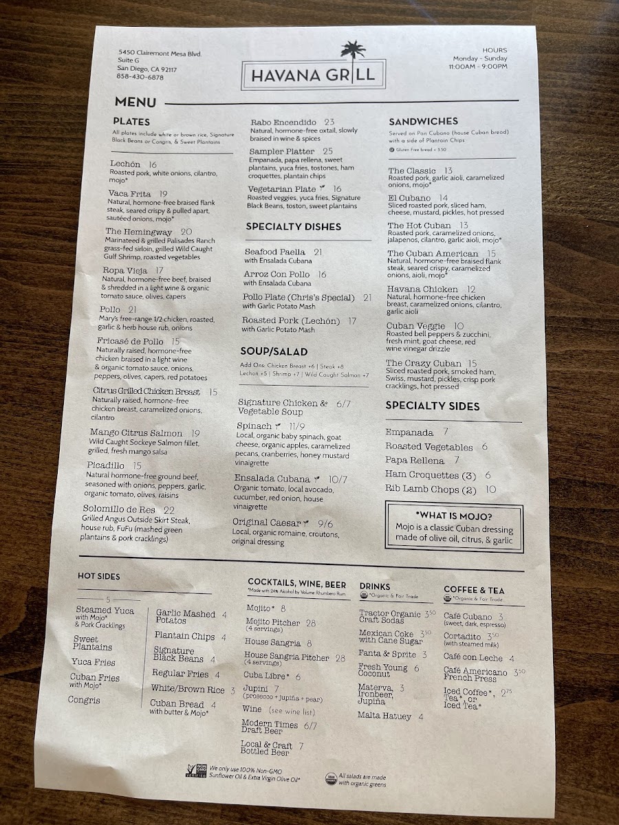 Menu Havana Grill-10
