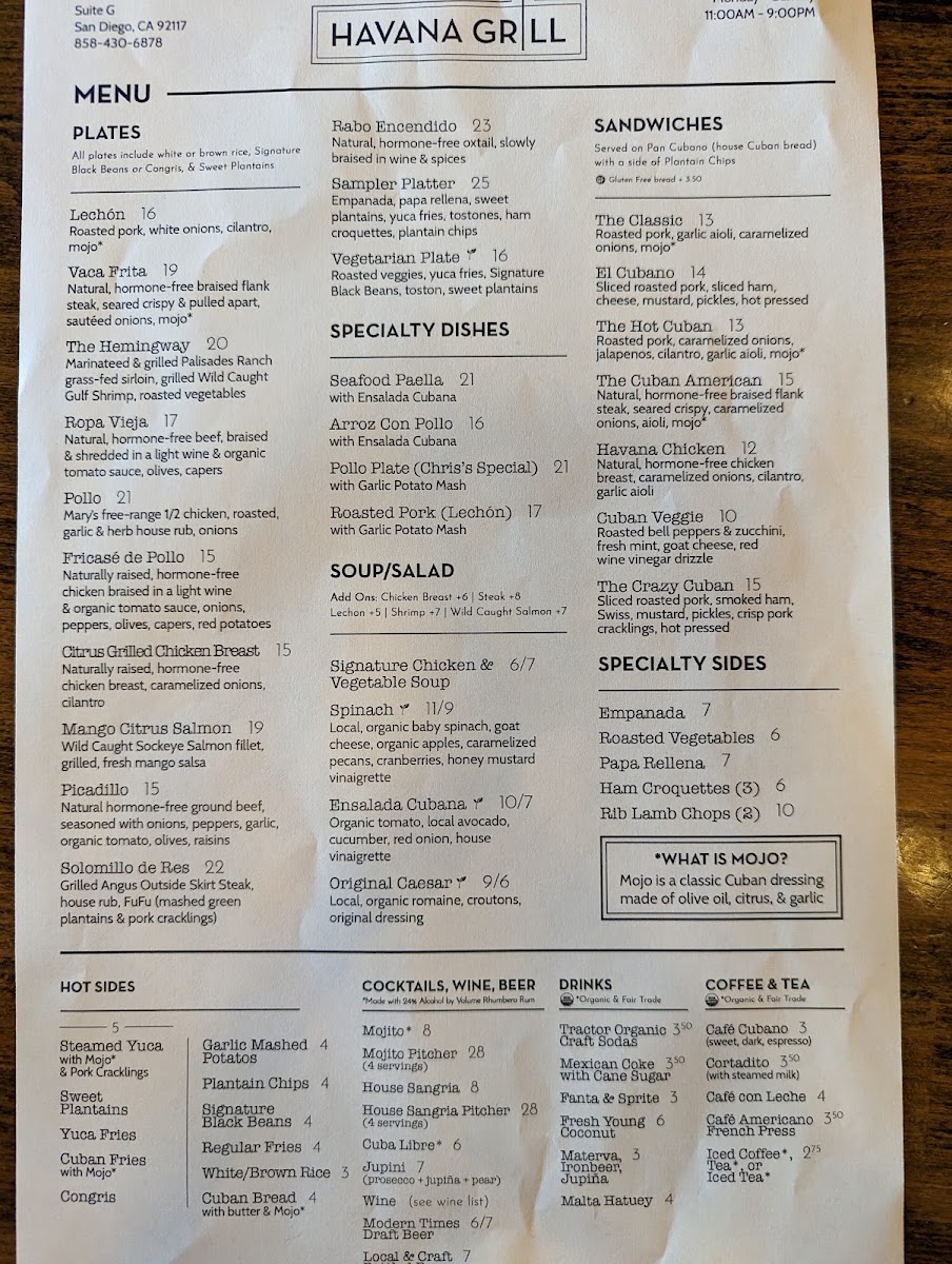 Menu Havana Grill-4