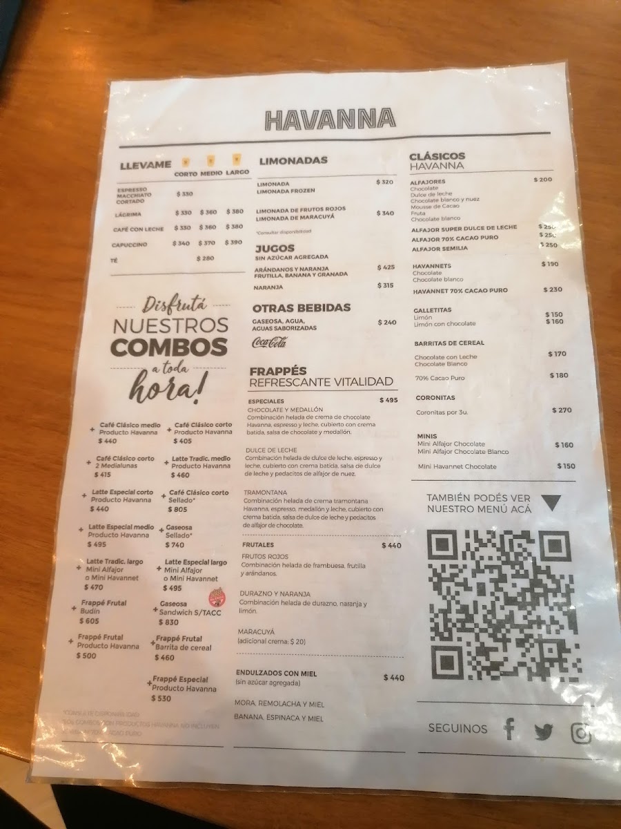 Menu Havanna-2