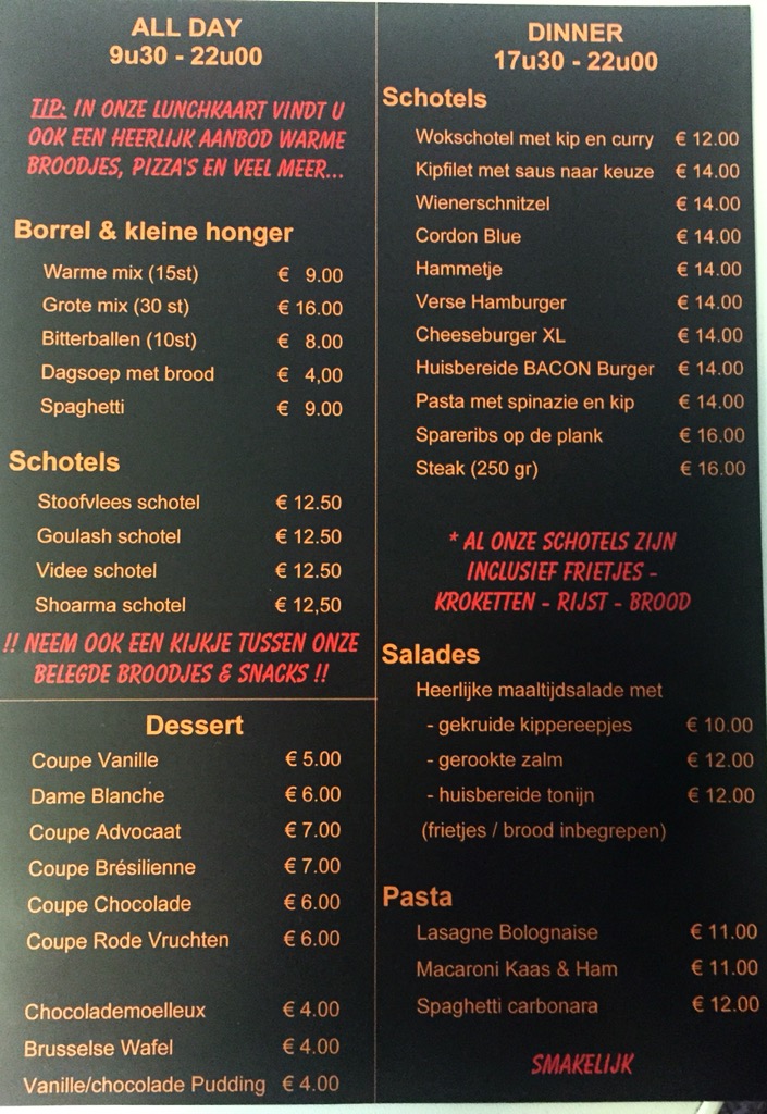 Menu Haveneetcaffee The Club - Beveren-5