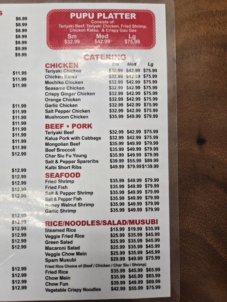 Menu Hawaii Bbq Deli-1