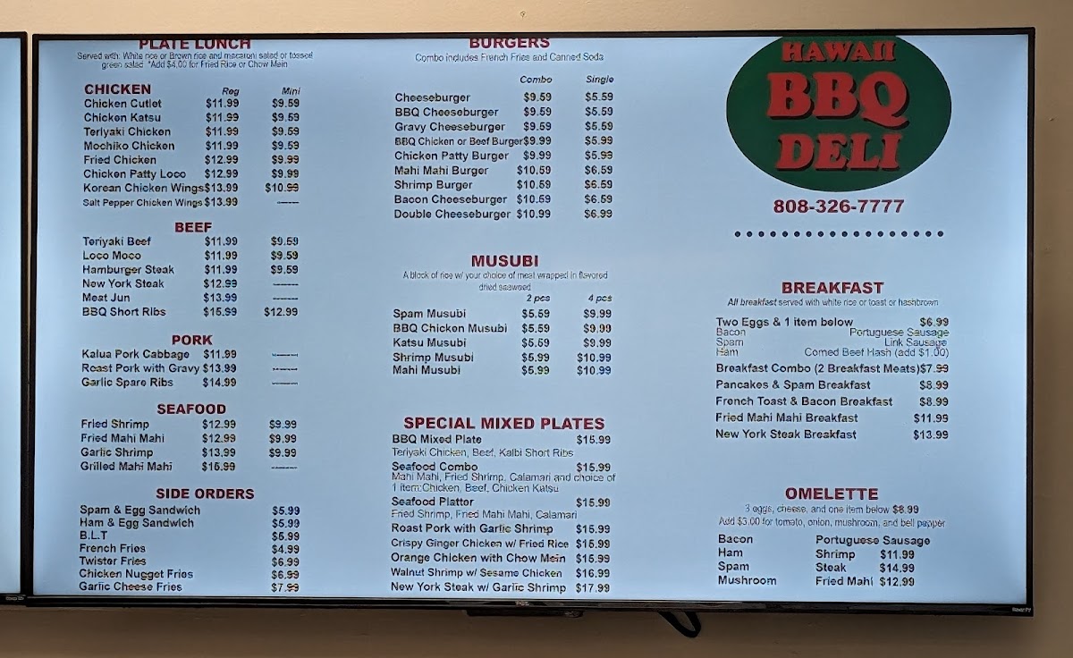 Menu Hawaii Bbq Deli-4
