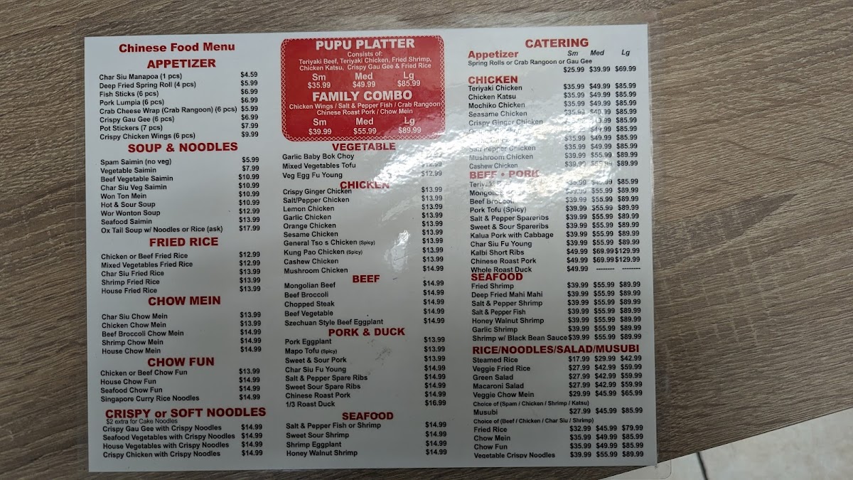 Menu Hawaii Bbq Deli-9