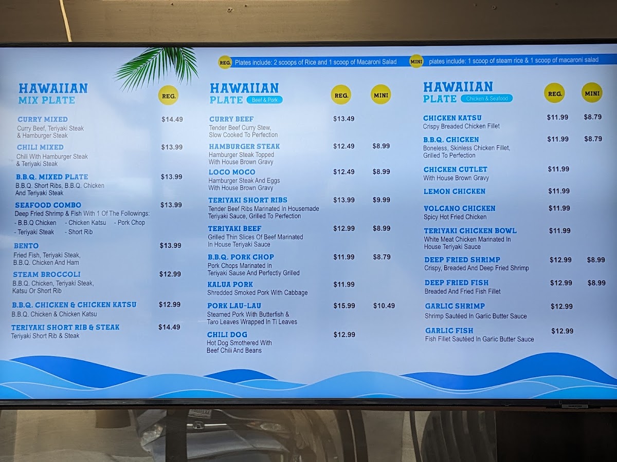 Menu Hawaiian Drive Inn-3