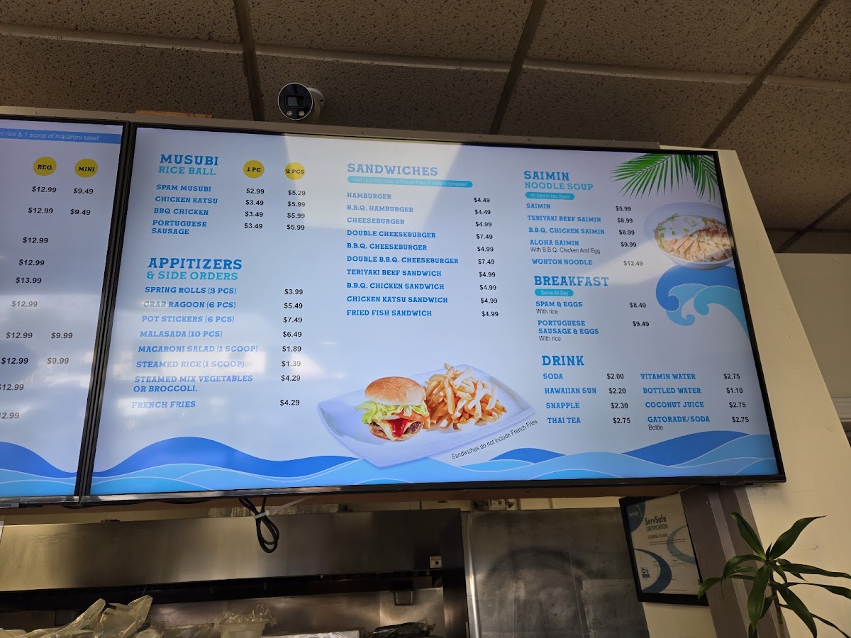 Menu Hawaiian Drive Inn-7
