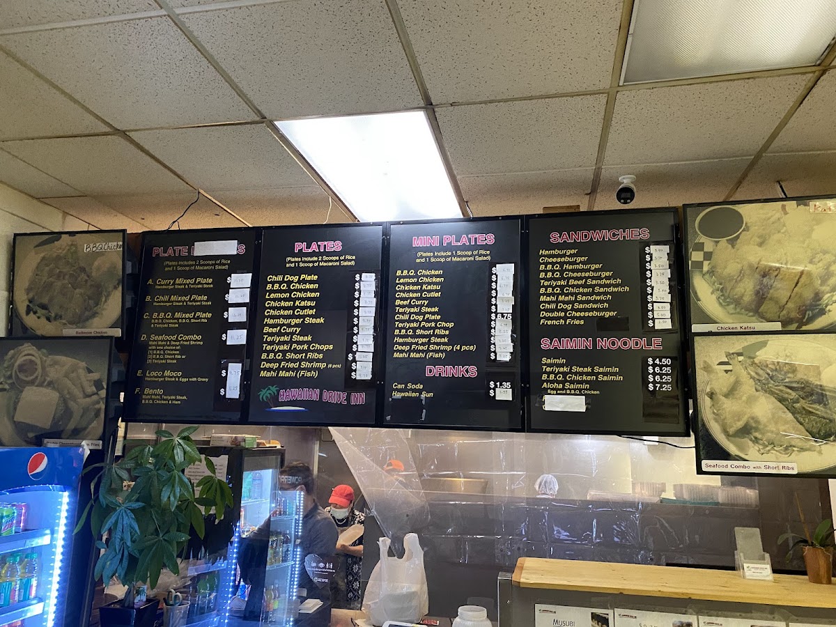 Menu Hawaiian Drive Inn-8