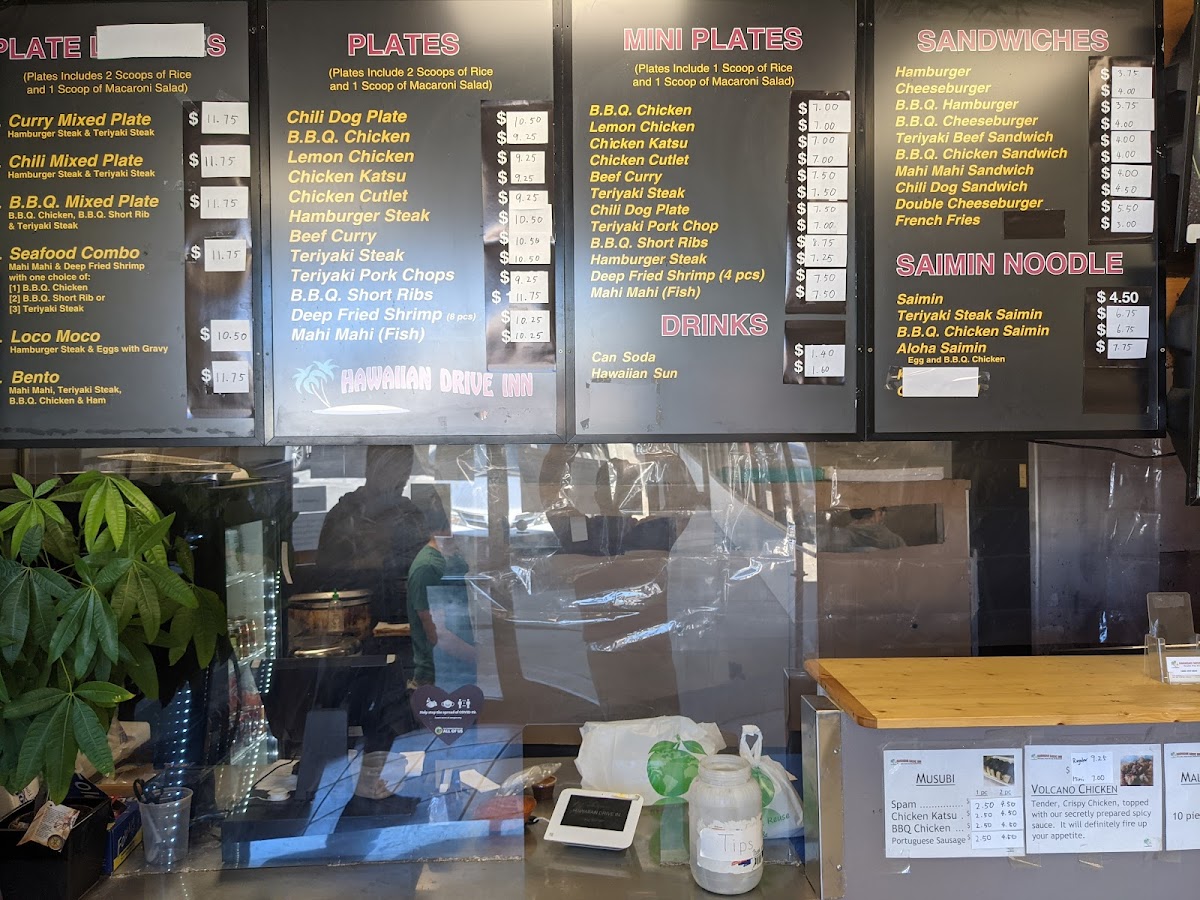 Menu Hawaiian Drive Inn-9