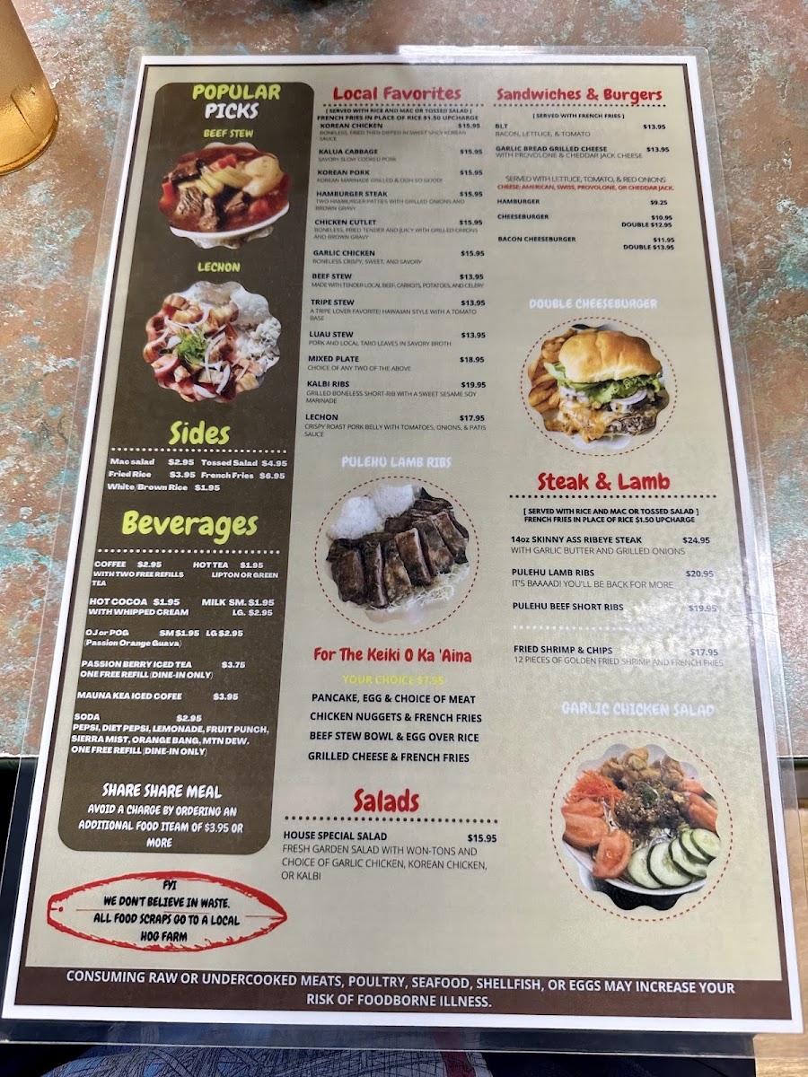 Menu Hawaiian Style Cafe-10