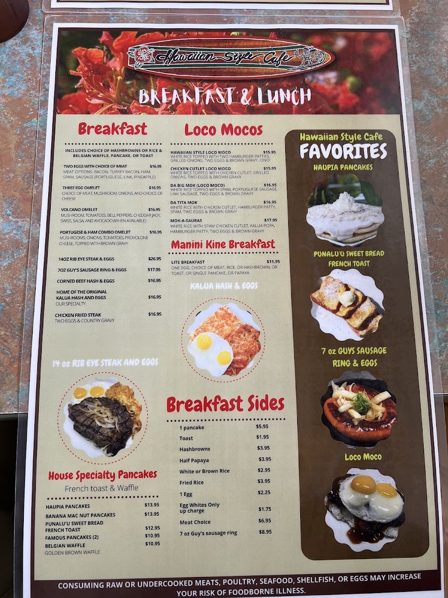 Menu Hawaiian Style Cafe-7
