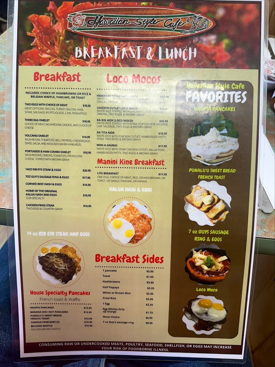 Menu Hawaiian Style Cafe-9