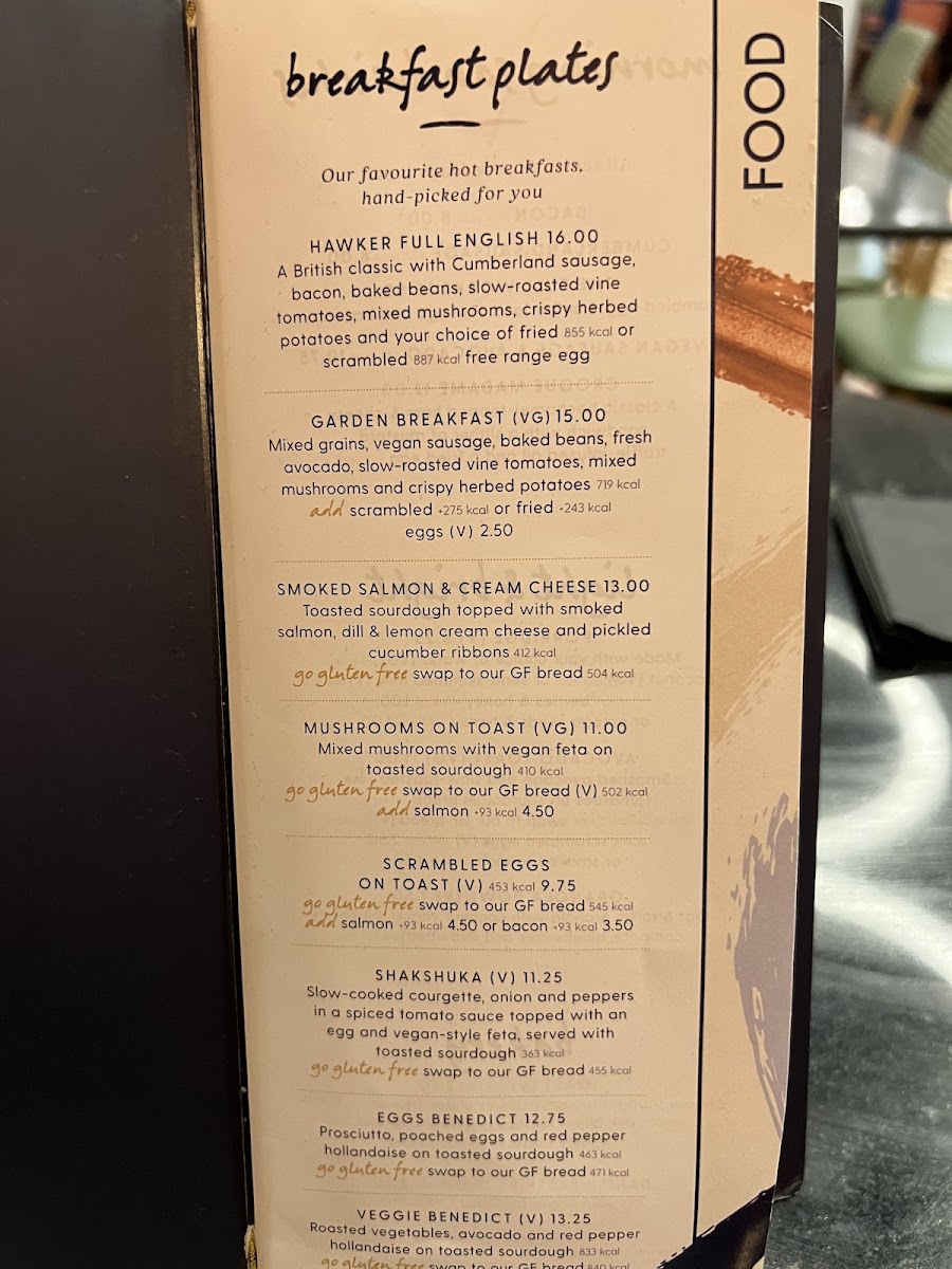 Menu Hawker Bar - Luton Airport-4