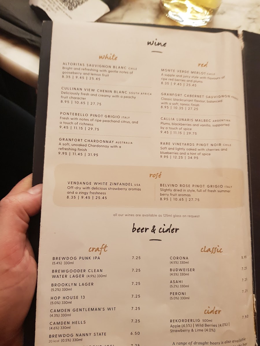 Menu Hawker Bar - Luton Airport-5