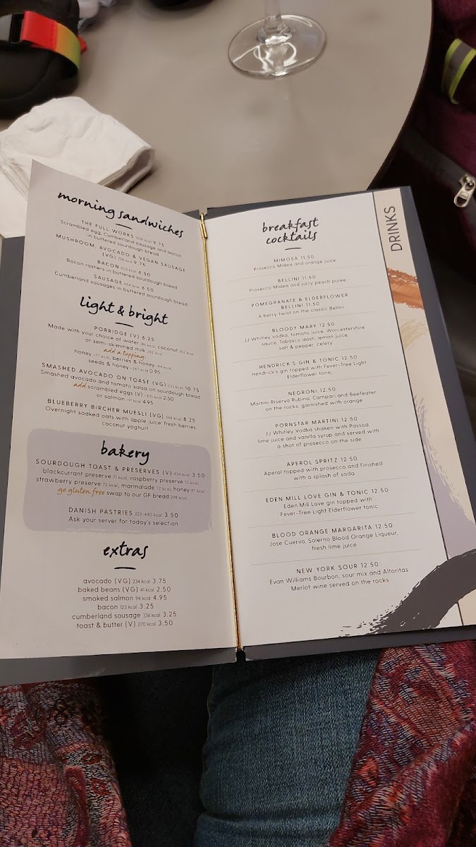 Menu Hawker Bar - Luton Airport-6