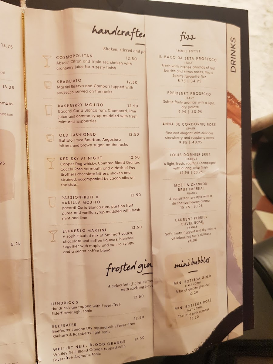 Menu Hawker Bar - Luton Airport-9