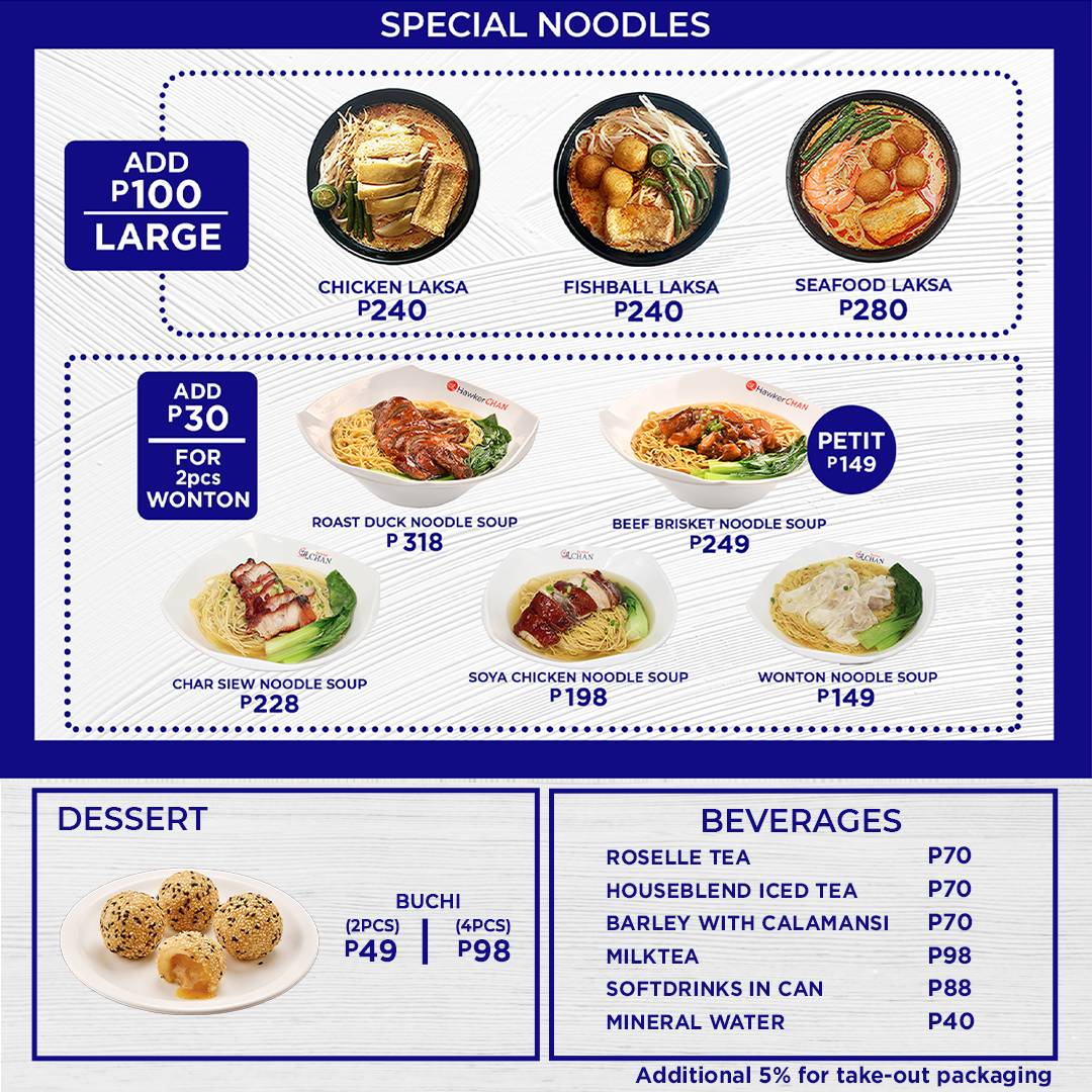 Menu Hawker Chan Sm North Edsa-3