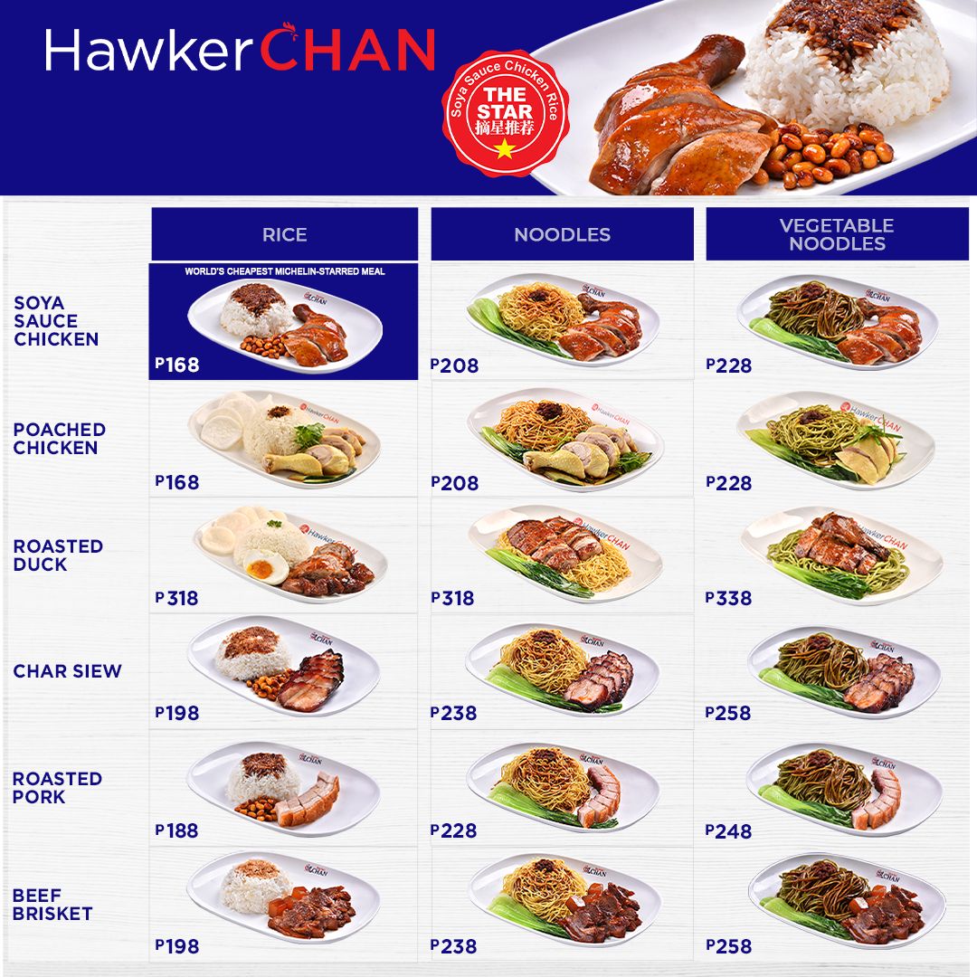 Menu Hawker Chan Sm North Edsa-6