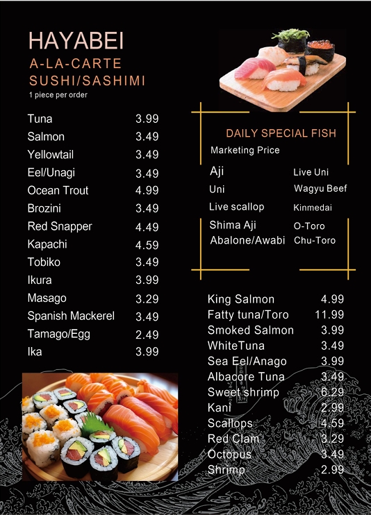 Menu Hayabei Sushi-1