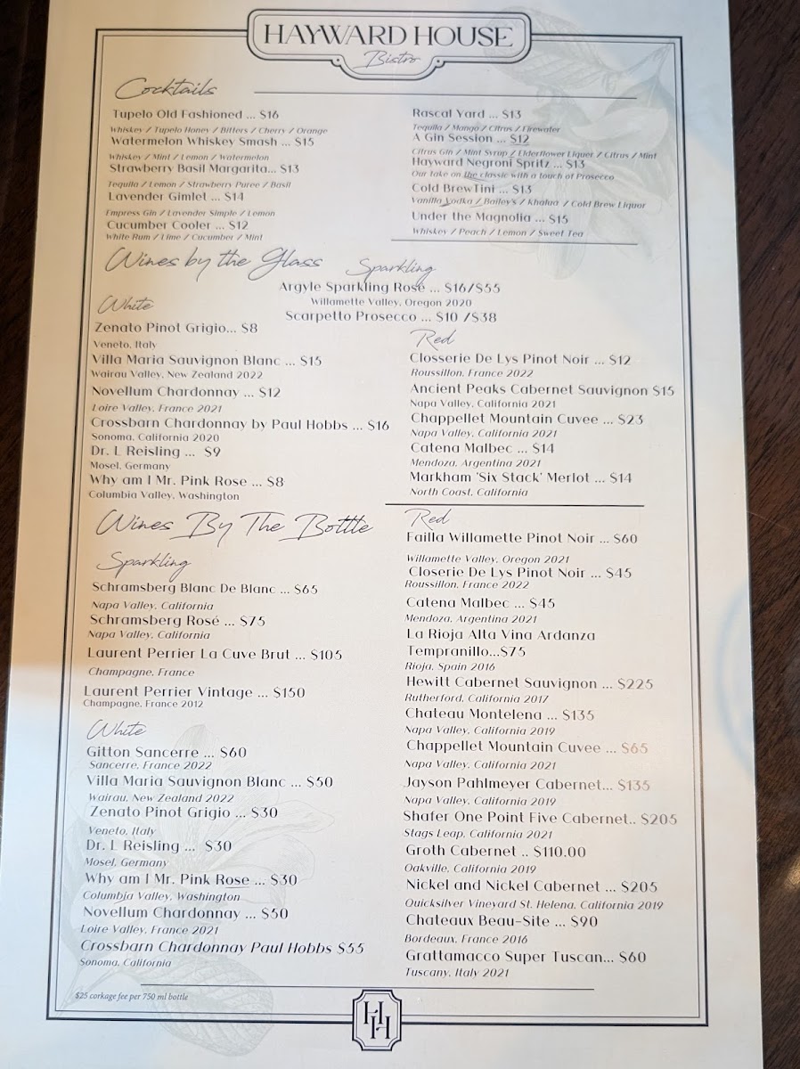 Menu Hayward House Bistro-6