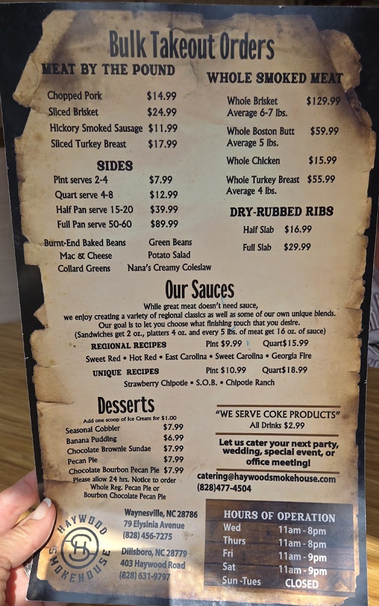 Menu Haywood Smokehouse-1
