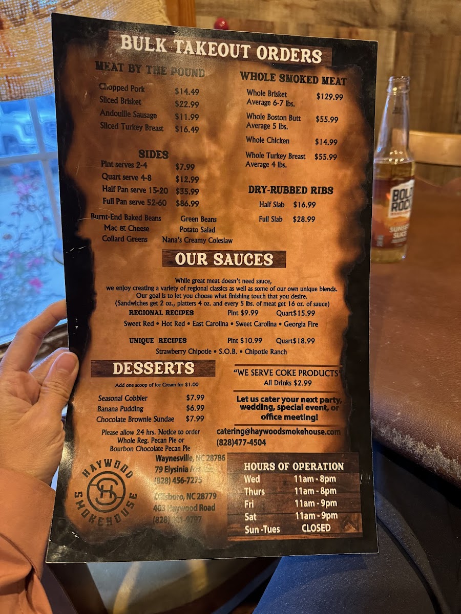 Menu Haywood Smokehouse-10
