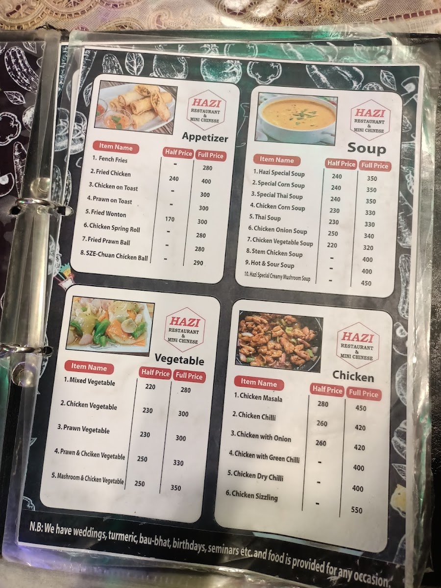 Menu Hazi Restaurant, Nabisco-2