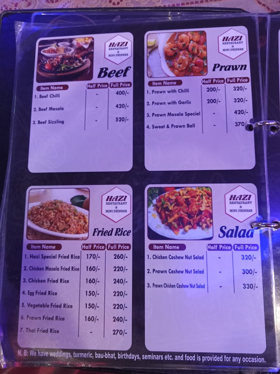 Menu Hazi Restaurant, Nabisco-3