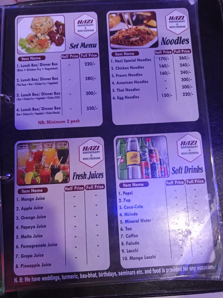 Menu Hazi Restaurant, Nabisco-4