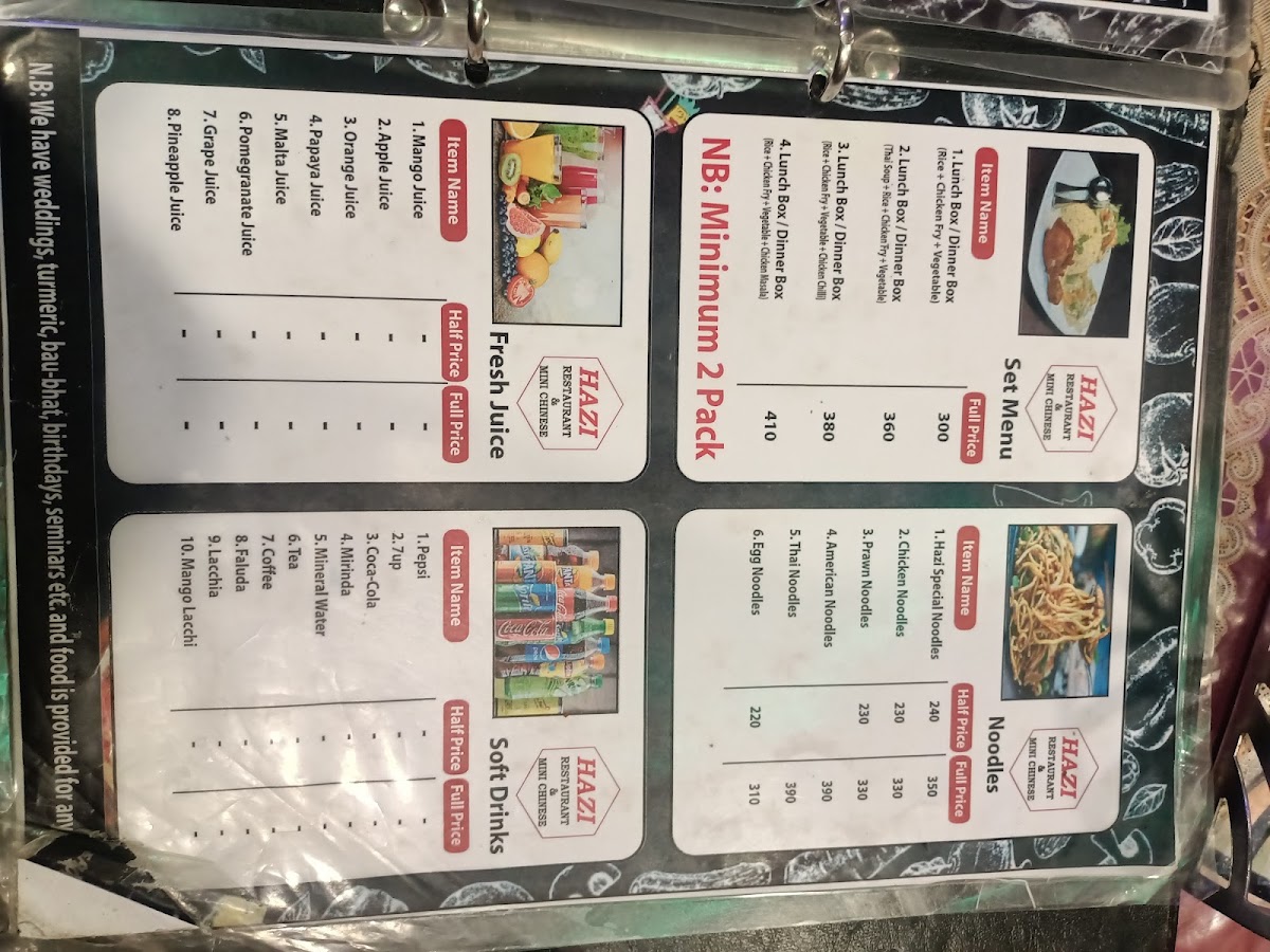 Menu Hazi Restaurant, Nabisco-7