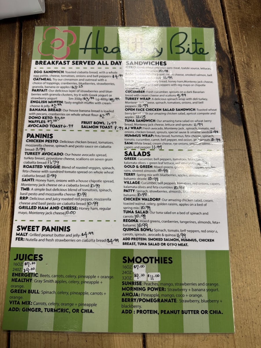Menu Healthy Bite-2