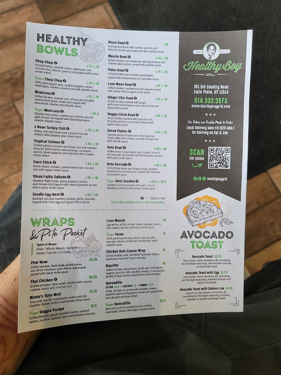 Menu Healthy Boy Grill-7