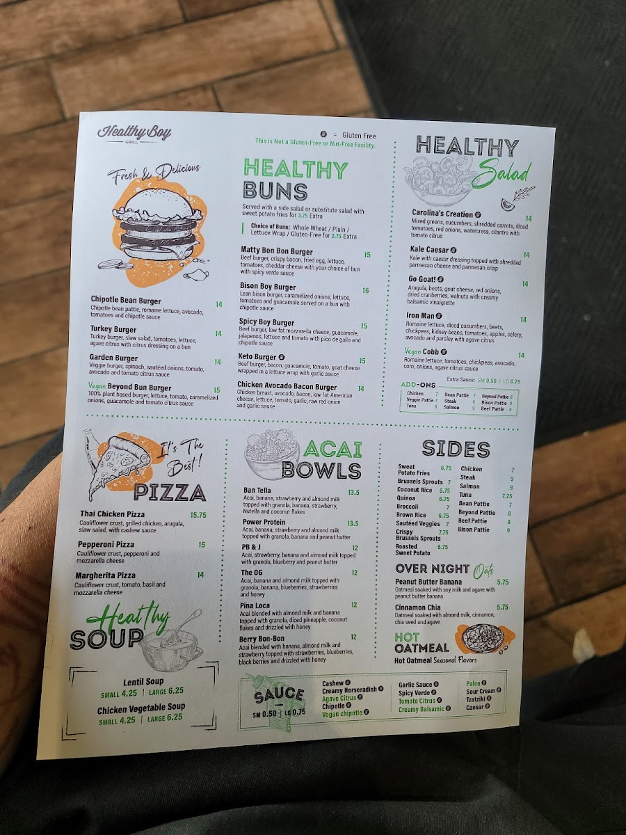 Menu Healthy Boy Grill-8