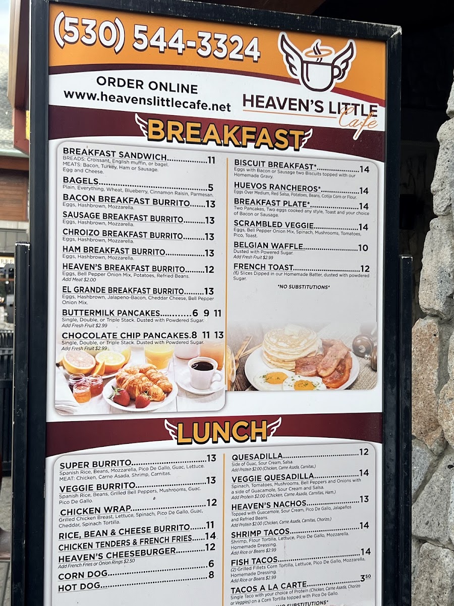 Menu Heaven's Little Café-10