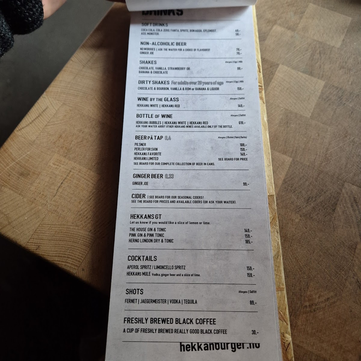Menu Hekkan Burger Stavanger-4
