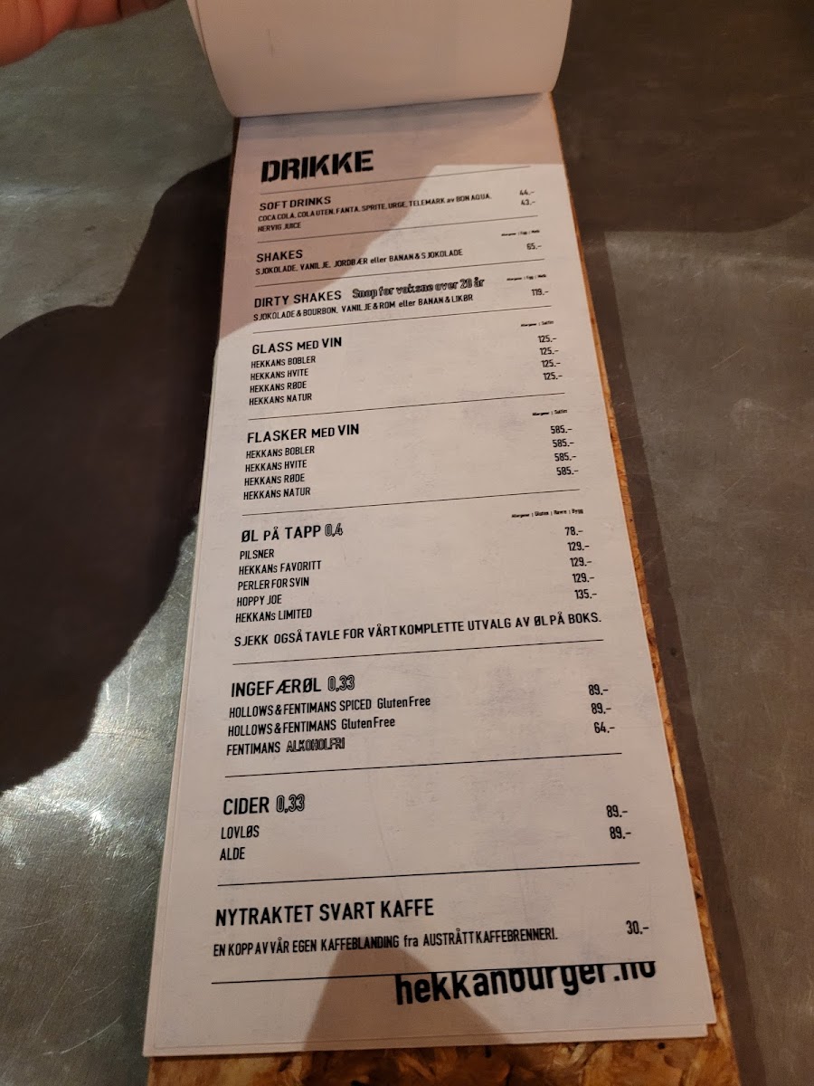 Menu Hekkan Burger Stavanger-9
