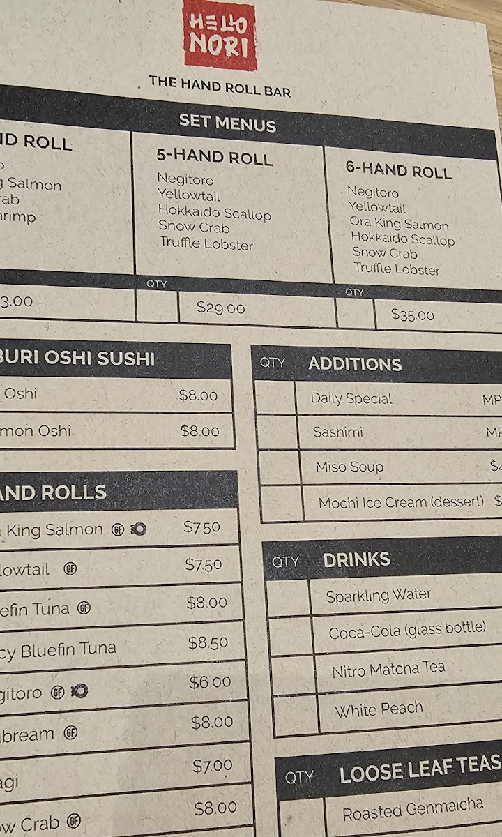 Menu Hello Nori - Richmond-6