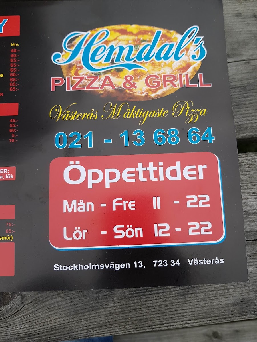 Menu Hemdals Pizza Och Grill-8