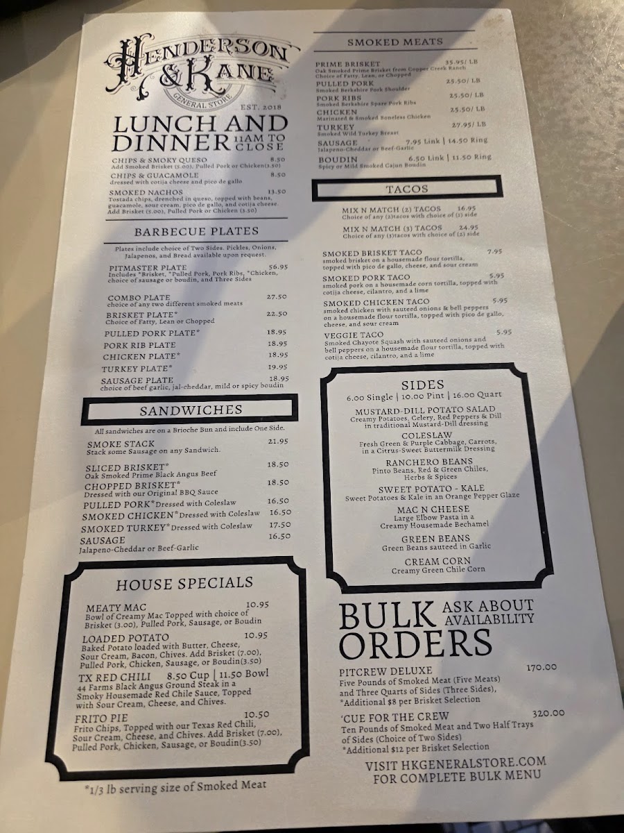 Menu Henderson & Kane-3