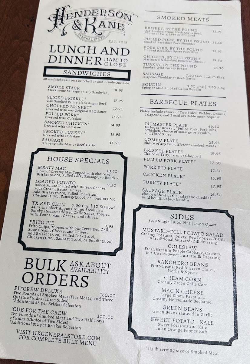 Menu Henderson & Kane-4