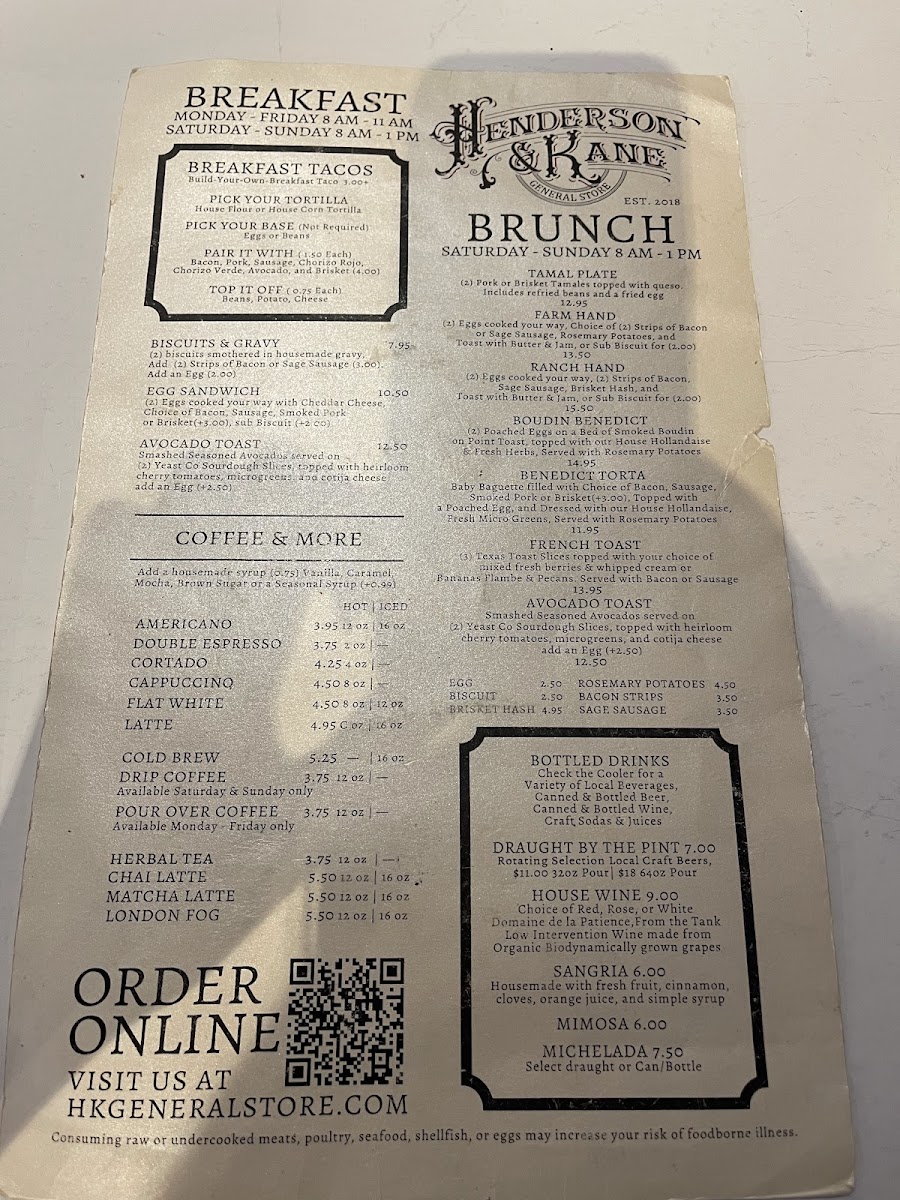 Menu Henderson & Kane-5