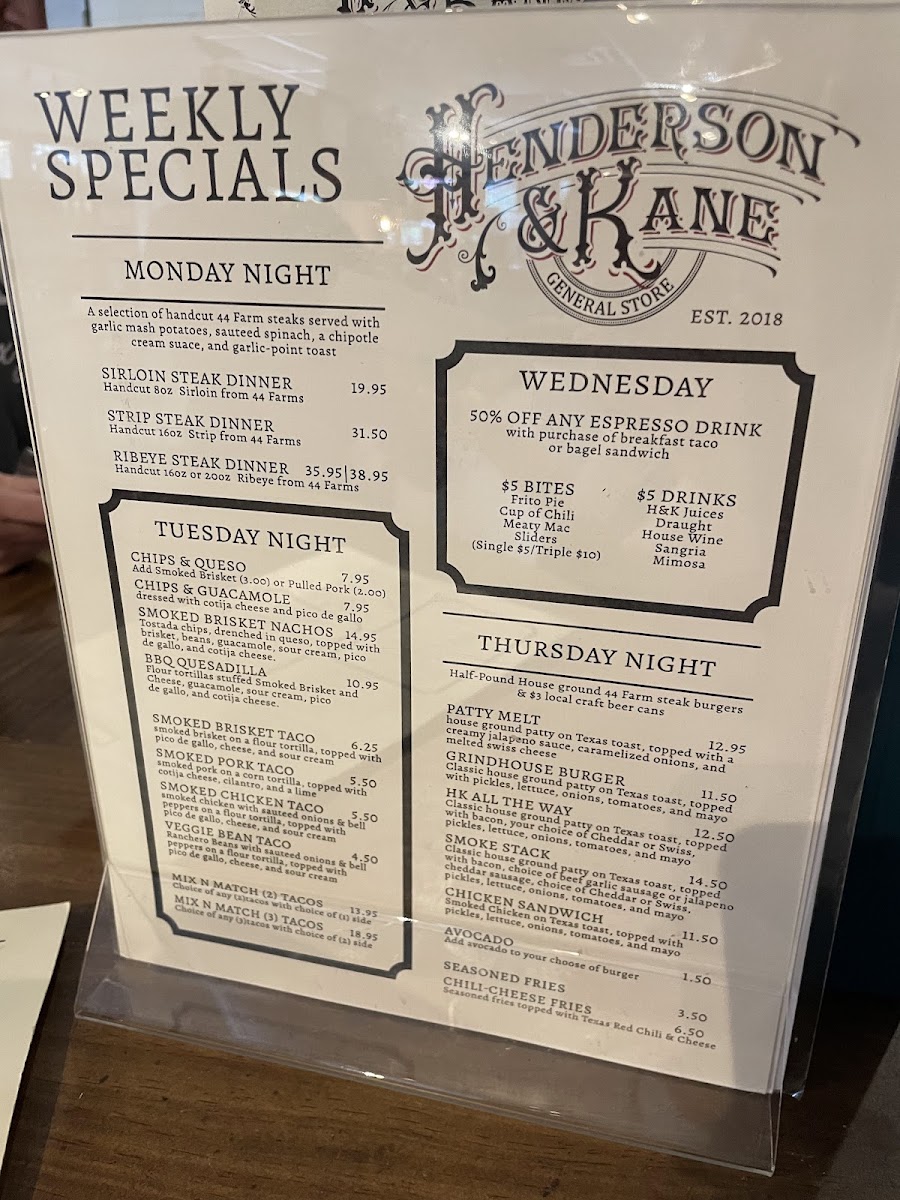 Menu Henderson & Kane-8